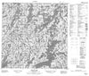 074P13 Dodge Lake Canadian topographic map, 1:50,000 scale