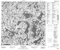 074P14 Seguin Lake Canadian topographic map, 1:50,000 scale