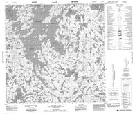 074P16 Offset Lake Canadian topographic map, 1:50,000 scale