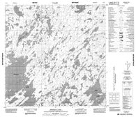 075A07 Bertran Lake Canadian topographic map, 1:50,000 scale
