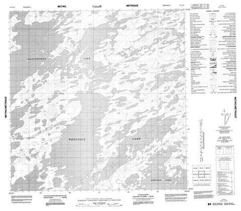 075A16 No Title Canadian topographic map, 1:50,000 scale