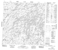 075B03 Dunvegan Lake Canadian topographic map, 1:50,000 scale