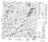 075B12 No Title Canadian topographic map, 1:50,000 scale