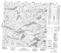 075B13 Spitfire Lake Canadian topographic map, 1:50,000 scale
