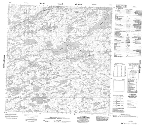 075B15 No Title Canadian topographic map, 1:50,000 scale