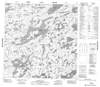 075B16 Hostile Lake Canadian topographic map, 1:50,000 scale