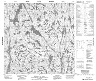 075D02 Hanging Ice Lake Canadian topographic map, 1:50,000 scale