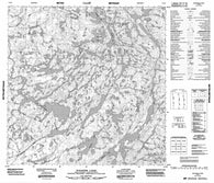 075D03 Schaefer Lakes Canadian topographic map, 1:50,000 scale