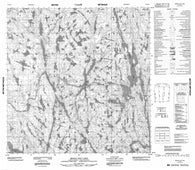 075D10 Benna Thy Lake Canadian topographic map, 1:50,000 scale