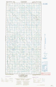 075E05E O Connor Lake Canadian topographic map, 1:50,000 scale