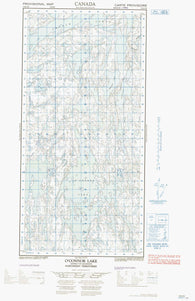 075E05W O Connor Lake Canadian topographic map, 1:50,000 scale