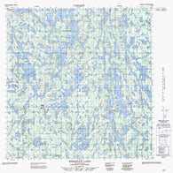 075E07 Berrigan Lake Canadian topographic map, 1:50,000 scale