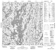 075E10 No Title Canadian topographic map, 1:50,000 scale