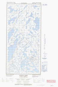 075E12E Thubun Lakes Canadian topographic map, 1:50,000 scale