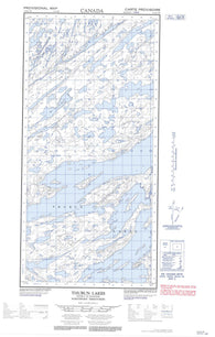 075E12W Thubun Lakes Canadian topographic map, 1:50,000 scale