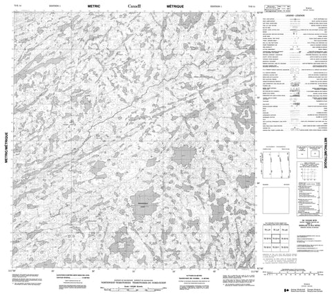 075E14 No Title Canadian topographic map, 1:50,000 scale