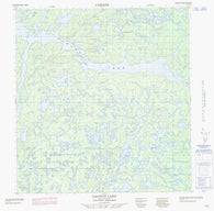 075E16 Gagnon Lake Canadian topographic map, 1:50,000 scale