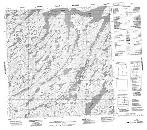 075F01 No Title Canadian topographic map, 1:50,000 scale