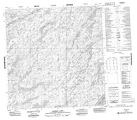 075F08 Boomer Lake Canadian topographic map, 1:50,000 scale