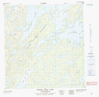 075F12 Tronka Chua Lake Canadian topographic map, 1:50,000 scale