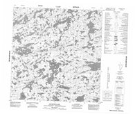 075G03 Mansfield Lake Canadian topographic map, 1:50,000 scale