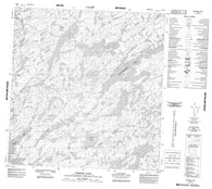 075G05 Garceau Lake Canadian topographic map, 1:50,000 scale