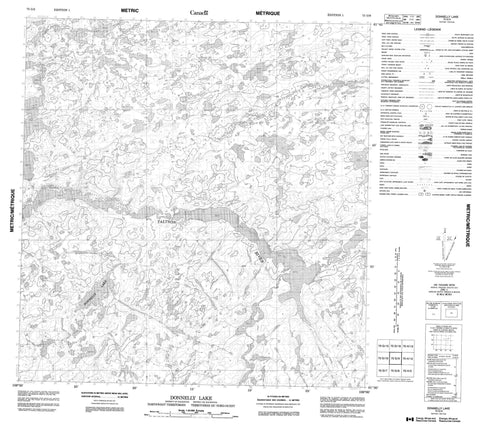 075G09 Donnelly Lake Canadian topographic map, 1:50,000 scale