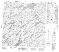 075G11 Miller Lake Canadian topographic map, 1:50,000 scale