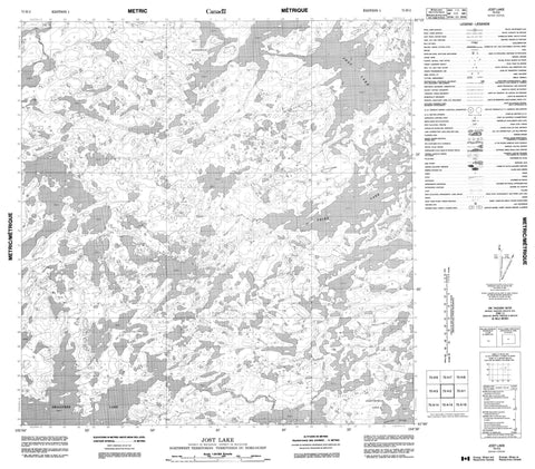 075H02 Jost Lake Canadian topographic map, 1:50,000 scale