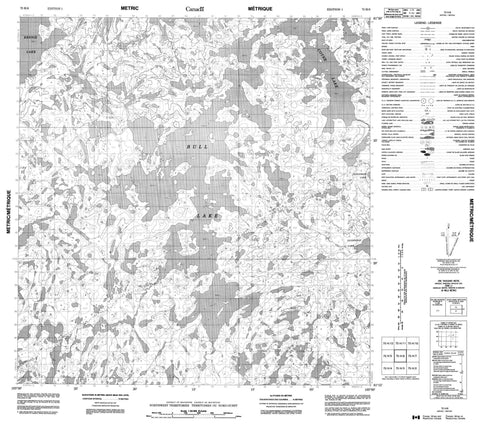 075H06 No Title Canadian topographic map, 1:50,000 scale