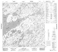 075H08 Crowe Lake Canadian topographic map, 1:50,000 scale