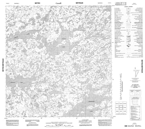 075H10 No Title Canadian topographic map, 1:50,000 scale