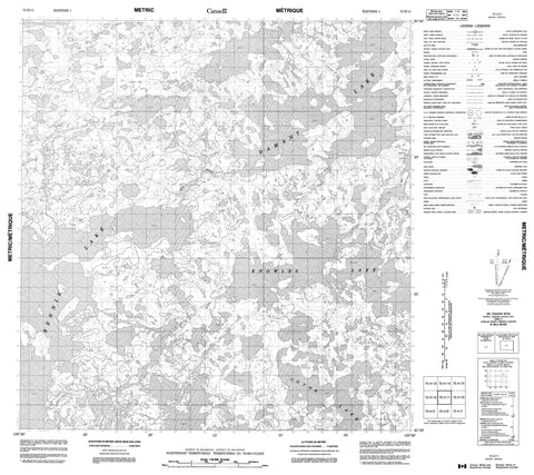 075H11 No Title Canadian topographic map, 1:50,000 scale