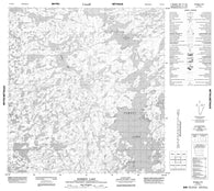 075H14 Sammon Lake Canadian topographic map, 1:50,000 scale