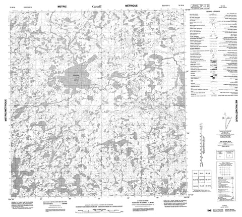 075H16 No Title Canadian topographic map, 1:50,000 scale