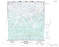 075H Rennie Lake Canadian topographic map, 1:250,000 scale