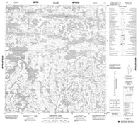075I03 Biblowitz Lake Canadian topographic map, 1:50,000 scale