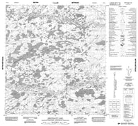 075I11 Breithaupt Lake Canadian topographic map, 1:50,000 scale