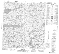 075J06 Huff Lake Canadian topographic map, 1:50,000 scale