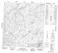 075J12 Triangular Lake Canadian topographic map, 1:50,000 scale