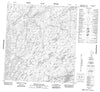 075J12 Triangular Lake Canadian topographic map, 1:50,000 scale