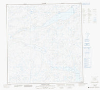 075K04 Siltaza Lake Canadian topographic map, 1:50,000 scale