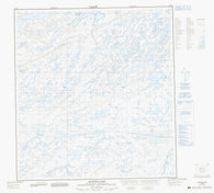 075K05 Bunting Lake Canadian topographic map, 1:50,000 scale
