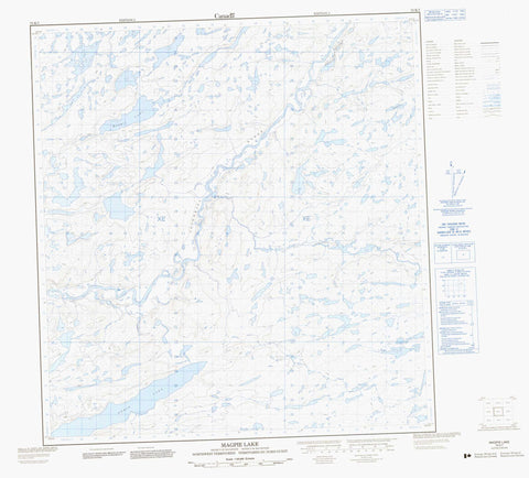 075K07 Magpie Lake Canadian topographic map, 1:50,000 scale