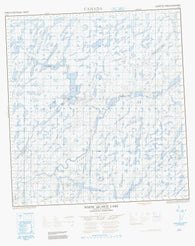 075K09 White Quartz Lake Canadian topographic map, 1:50,000 scale