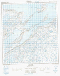 075K11 Reliance Canadian topographic map, 1:50,000 scale