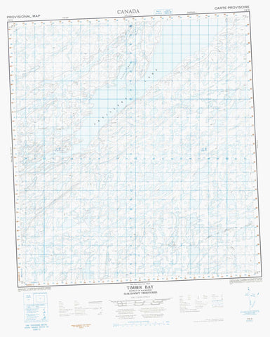 075K16 Timber Bay Canadian topographic map, 1:50,000 scale