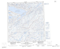 075K Reliance Canadian topographic map, 1:250,000 scale