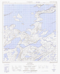 075L07 Snowdrift Canadian topographic map, 1:50,000 scale