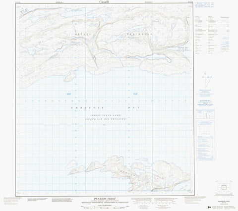 075L10 Pearson Point Canadian topographic map, 1:50,000 scale